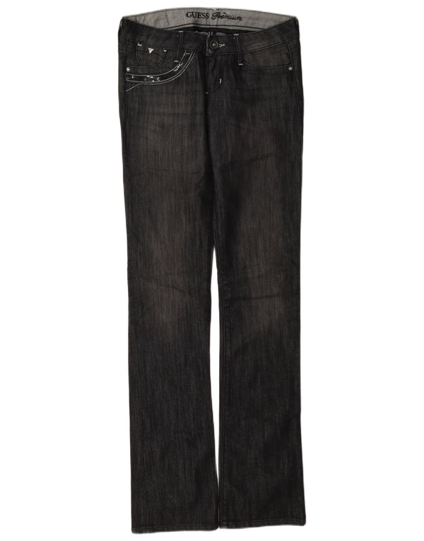 Jeans slim bootcut da donna Guess W26 L33 cotone grigio