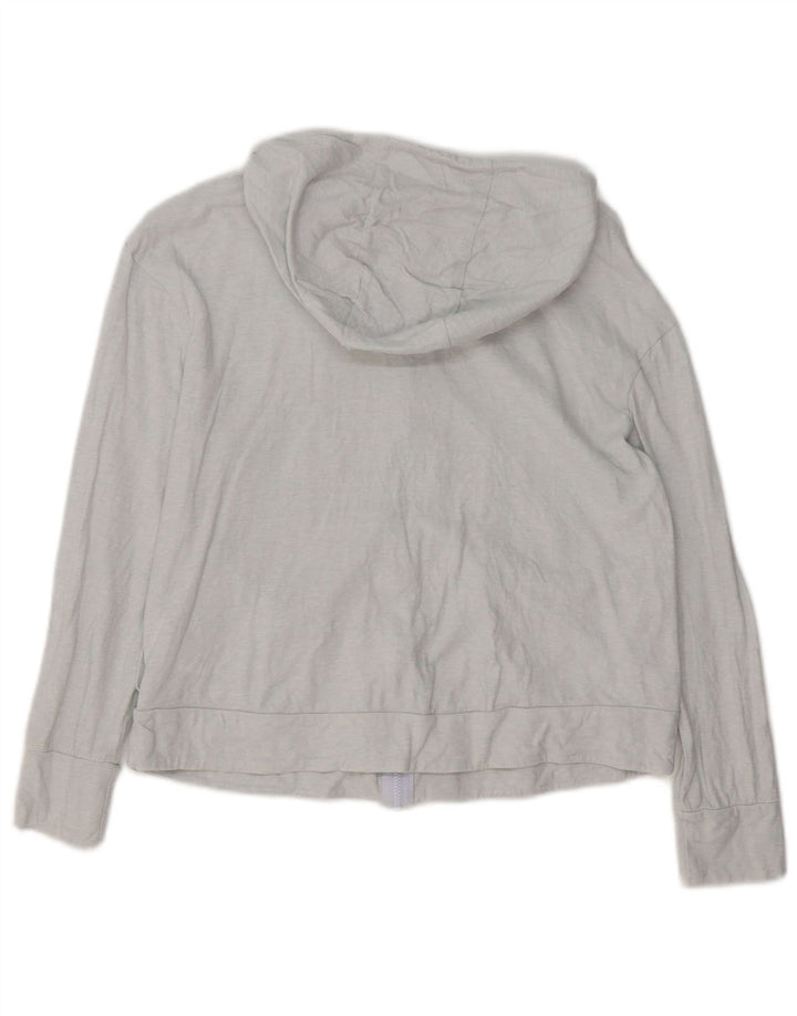 Felpa con cappuccio e zip per ragazze NIKE 13-14 anni XL in cotone grigio