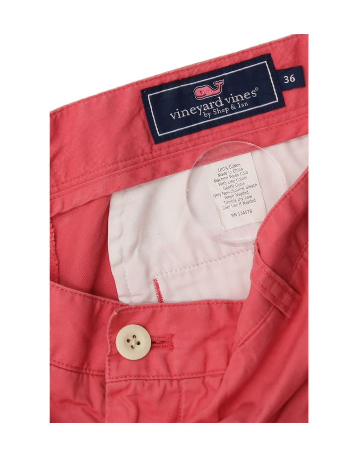 Pantaloncini chino da uomo Vineyard Vines W36 grandi in cotone rosa