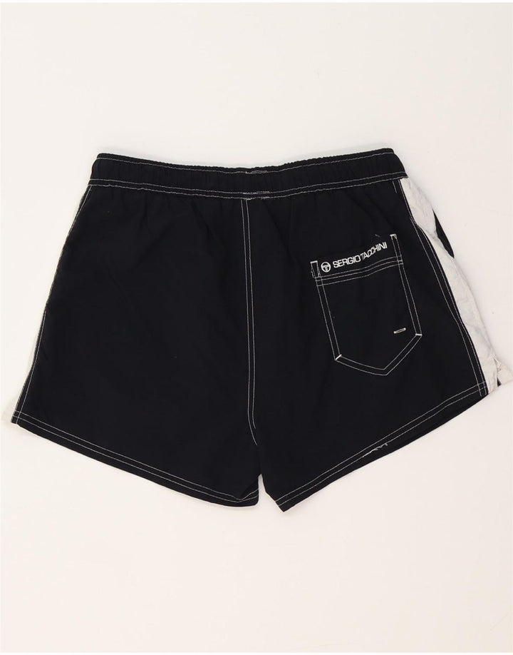 SERGIO TACCHINI Pantaloncini da bagno da uomo Grandi in poliestere color block nero