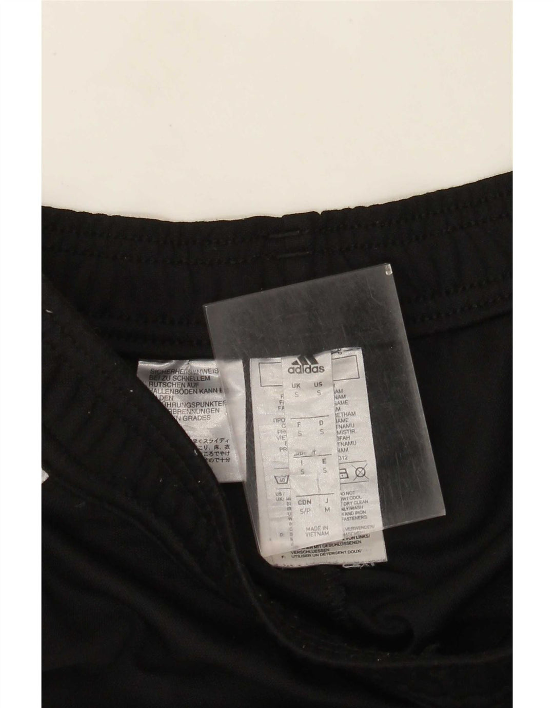 Pantaloni da tuta Adidas Aeroready da uomo piccoli in poliestere nero