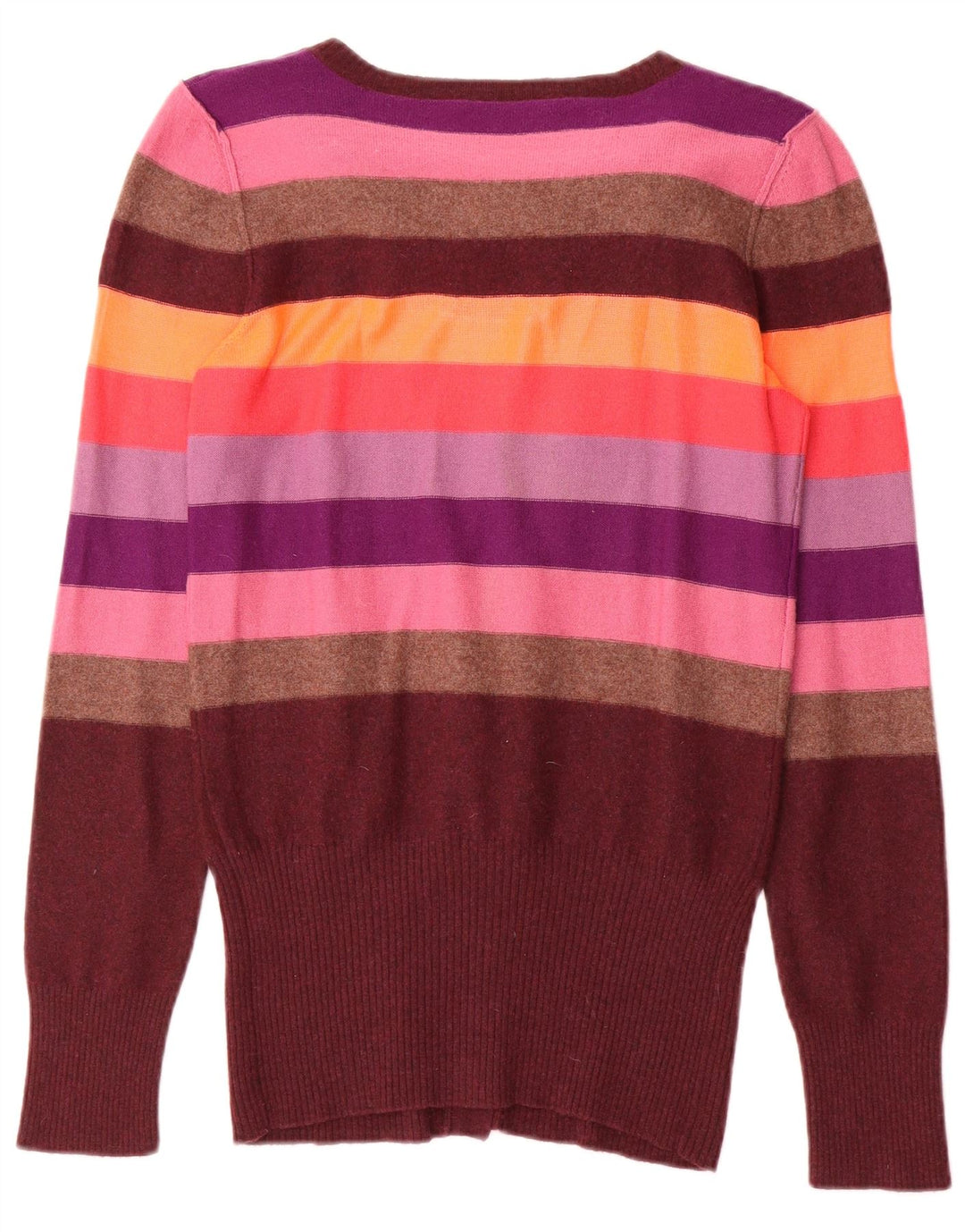 Maglione cardigan da donna Sonia Rykiel UK 10 piccolo a righe multicolore