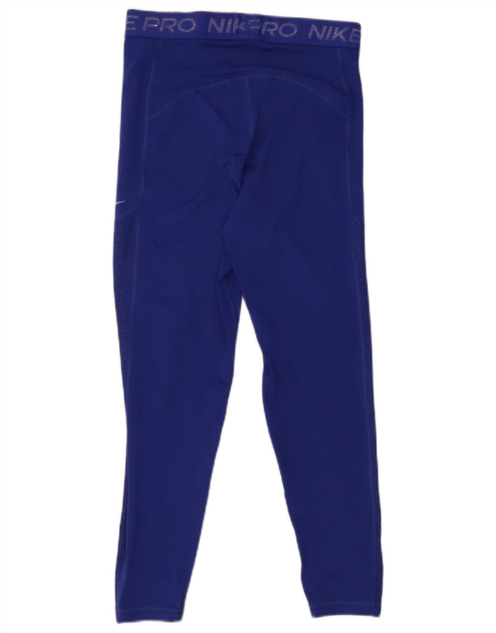 Leggings grafici da donna NIKE UK 12 poliestere blu medio
