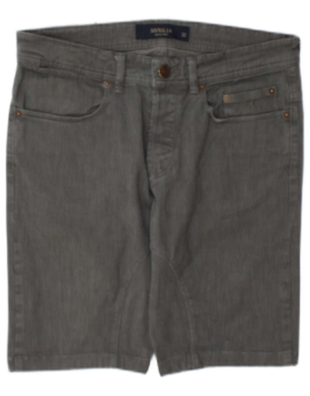 Pantaloncini casual da uomo SIVIGLIA W32 in cotone grigio medio