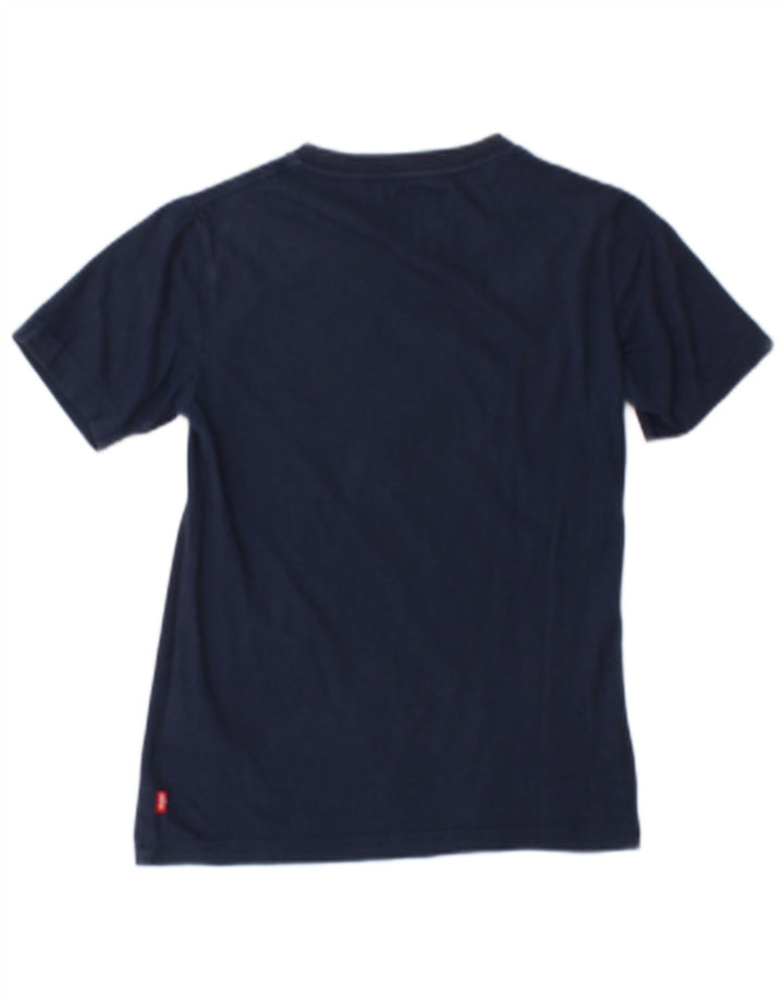 T-shirt grafica per ragazzi Levi's Top 9-10 anni in cotone blu navy