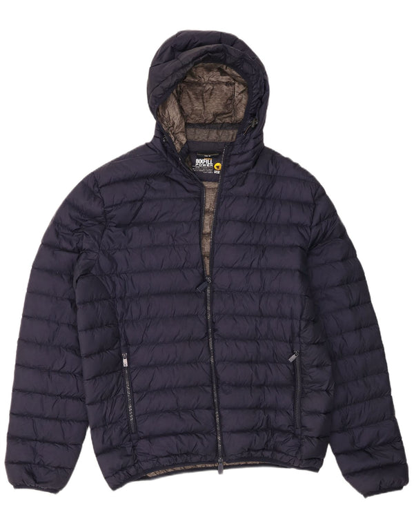 Ciesse Piumini Giacca imbottita con cappuccio da uomo UK 44 2XL Nylon blu navy