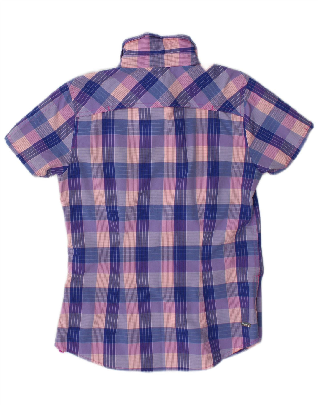 Maglietta a maniche corte da donna The North Face piccola in nylon a quadri multicolore