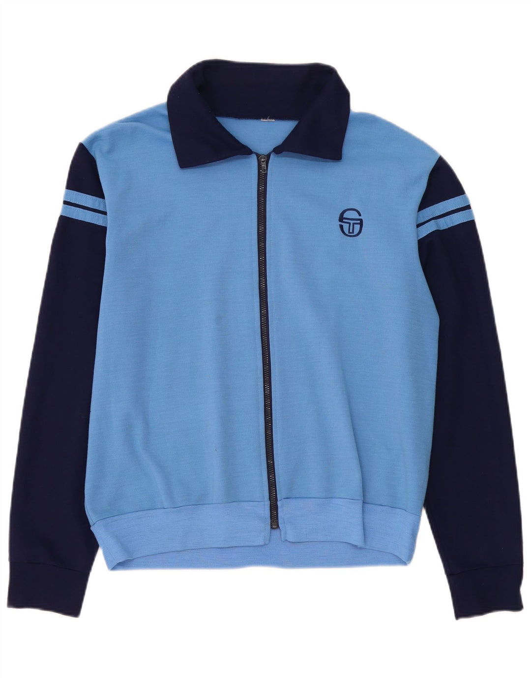 Giacca da ginnastica da uomo Sergio Tacchini in lana color block blu medio