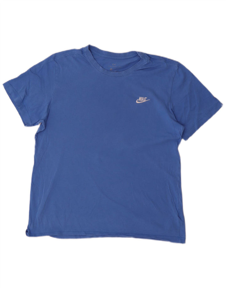 T-shirt da uomo Nike Top in cotone blu medio