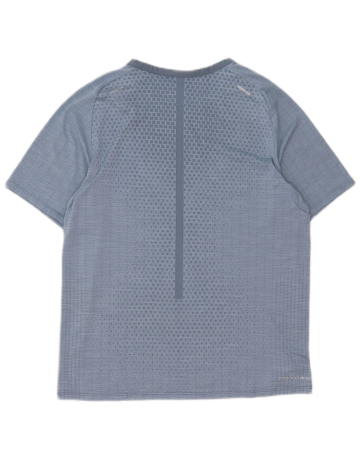 T-shirt Nike Dri Fit da donna Top UK 14 Poliestere geometrico blu medio