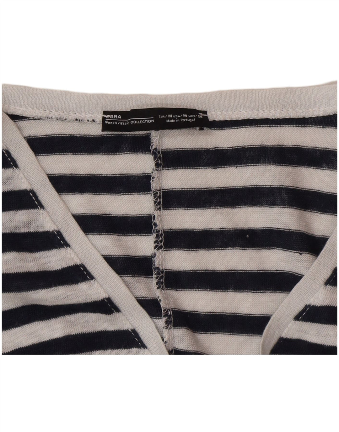 T-shirt oversize da donna Zara UK 14 gessata media nera