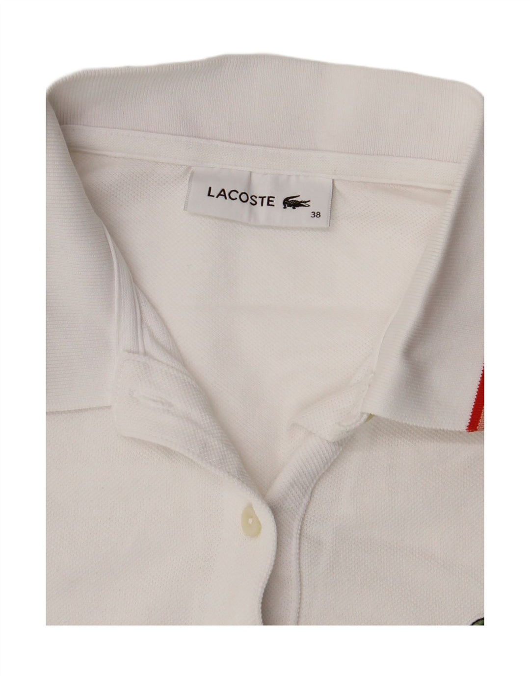 Polo da donna Lacoste taglia 38 media bianca