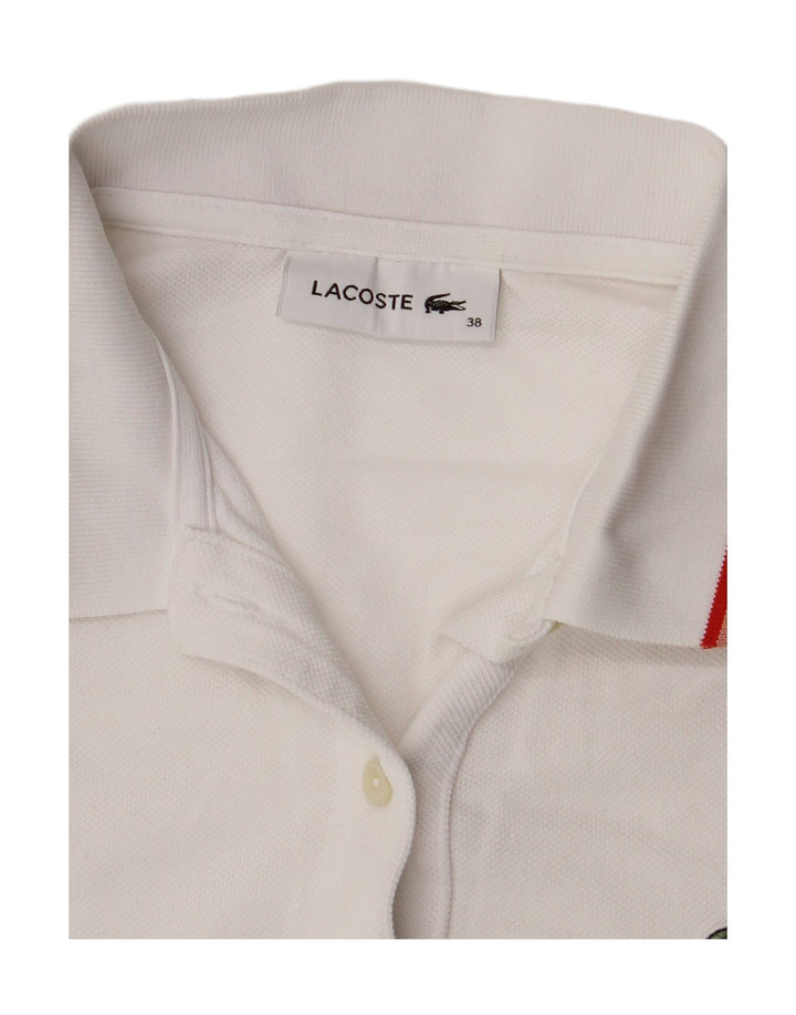 Polo da donna Lacoste taglia 38 media bianca