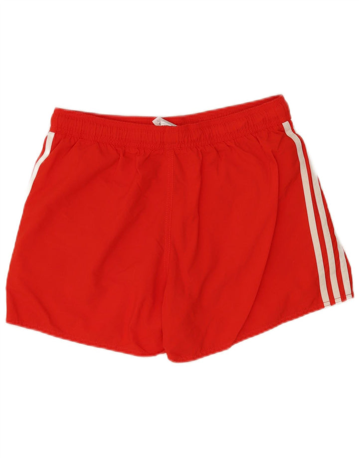 Pantaloncini sportivi Adidas da uomo in poliestere rosso medio