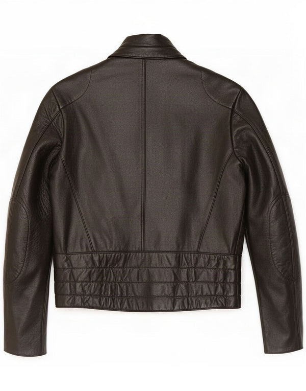 Schwabenleder Giacca da motociclista in pelle Sherpa da uomo UK 36 Small Black