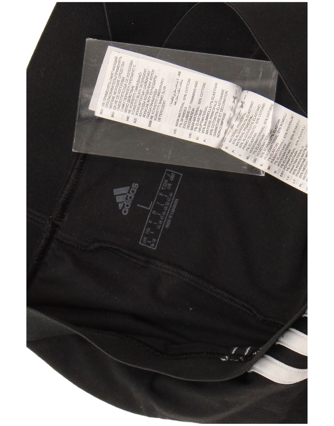 Leggings da donna ADIDAS UK 16/18 grandi cotone nero