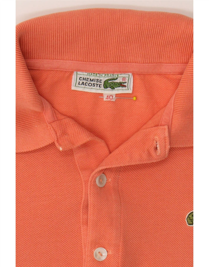 LACOSTE Womens Polo Shirt Size 40 Medium Orange Cotton Vintage Lacoste and Second-Hand Lacoste from Messina Hembry 