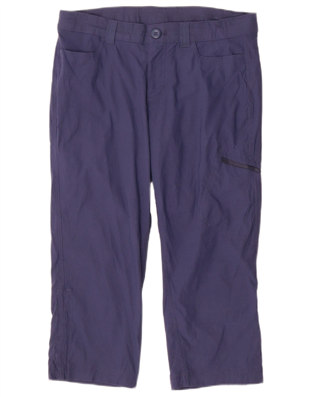 Pantaloni capri dritti da donna EDDIE BAUER US 8 Medium W32 L20 Blu Navy