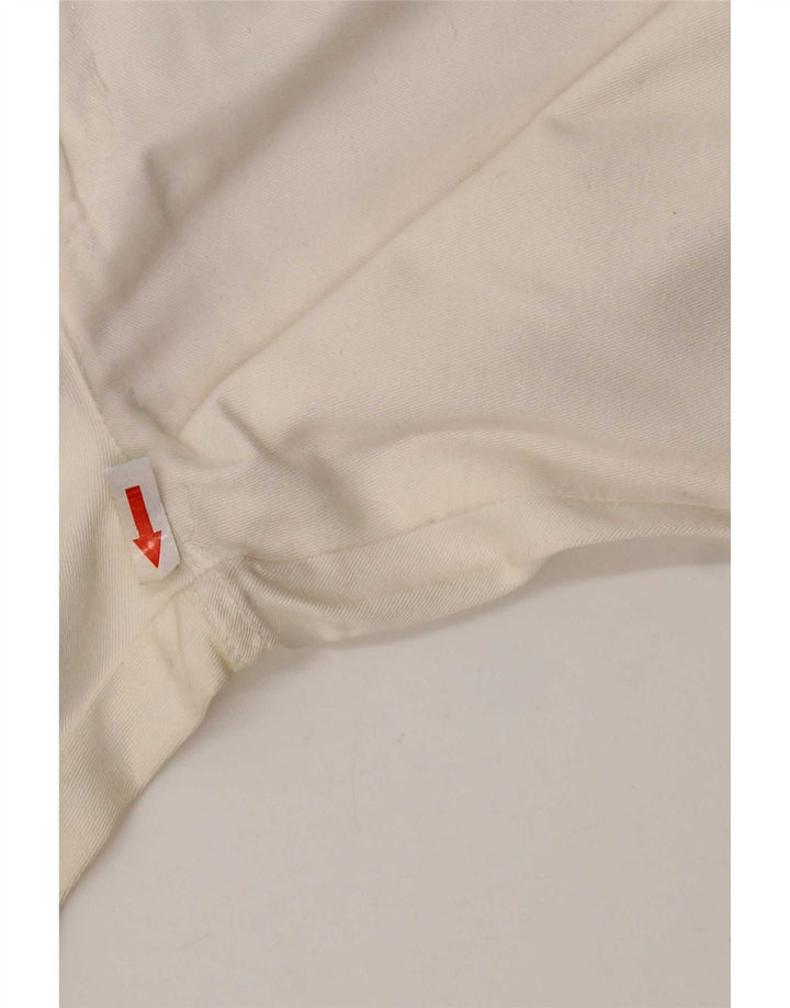 Pantaloni Capri a vita alta da donna Roccobarocco IT 44 Medium W26 L22 Bianco