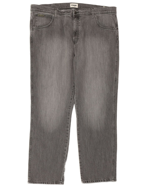 Jeans dritti da uomo Texas WRANGLER W42 L32 cotone grigio