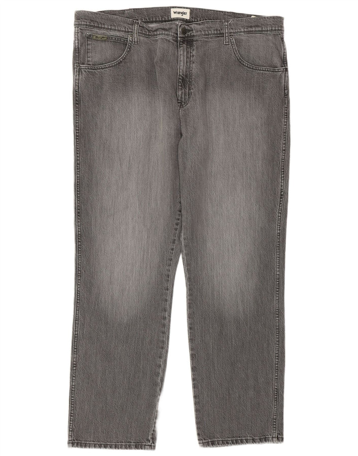 Jeans dritti da uomo Texas WRANGLER W42 L32 cotone grigio