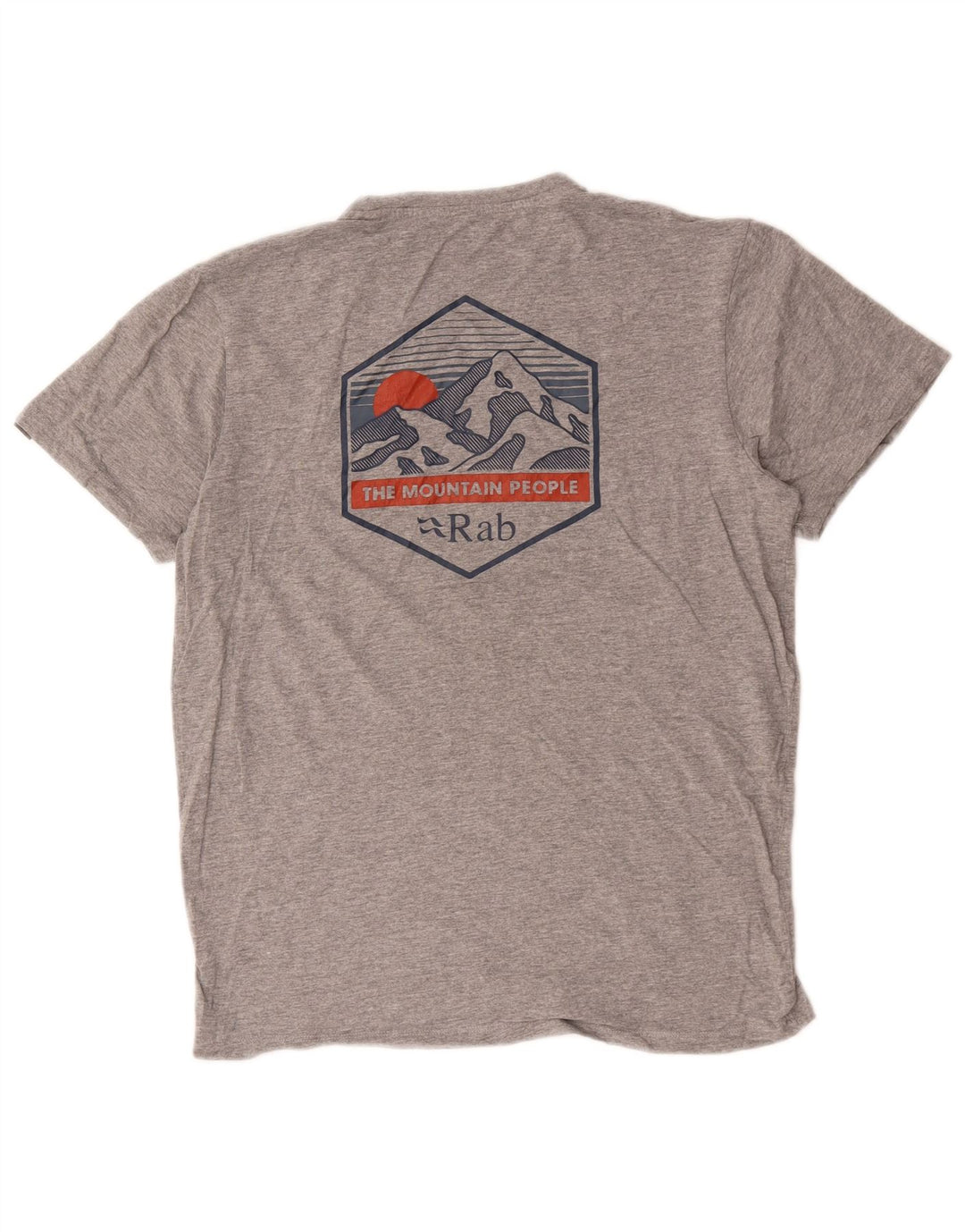 T-shirt grafica da uomo Rab Top grigio medio