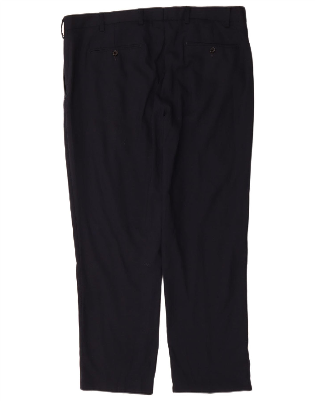Pantaloni da abito vestibilità regolare Marks & Spencer da uomo W38 L29 in lana blu navy