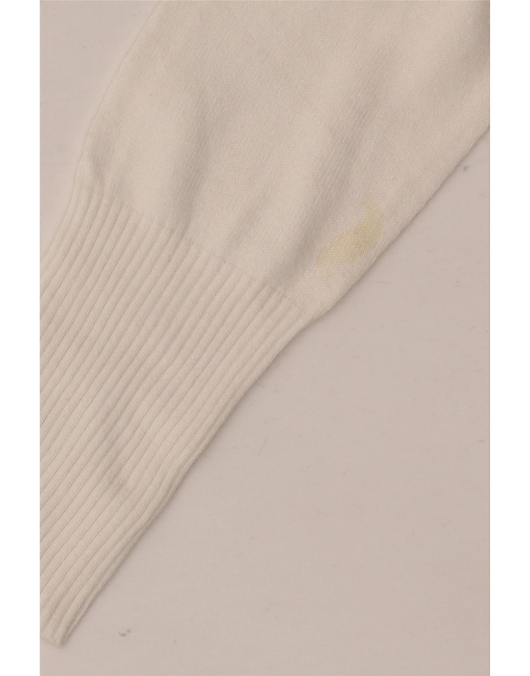 Maglione cardigan lungo da donna Zara UK 12 Cotone bianco medio