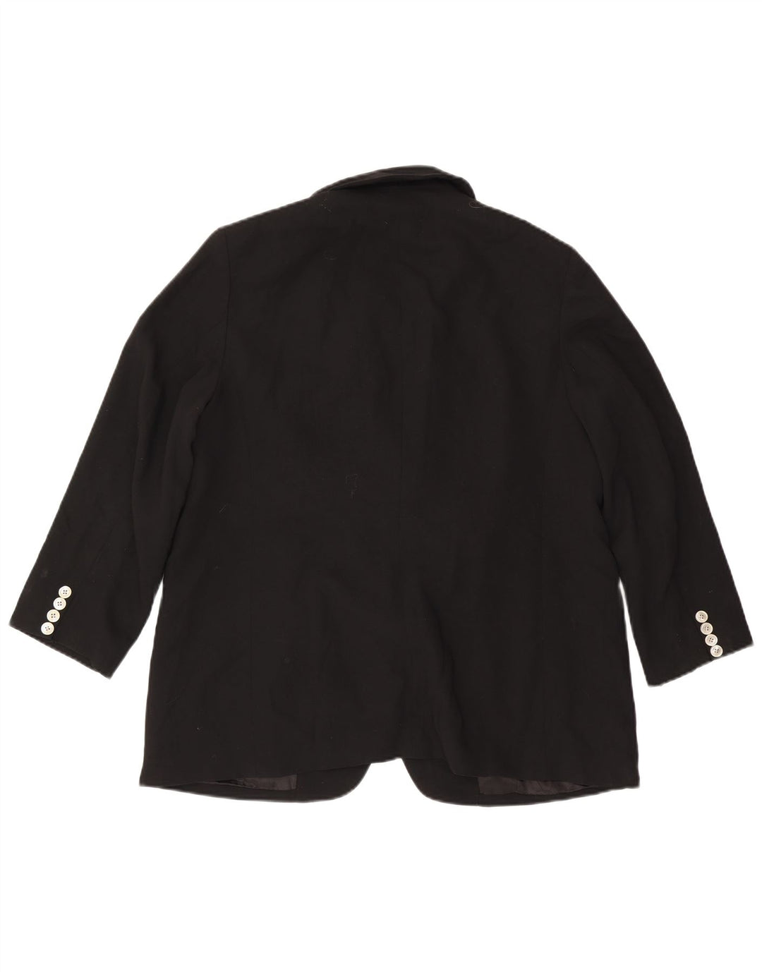 Giacca blazer a 2 bottoni da donna Ralph Lauren US 14 XL lana nera