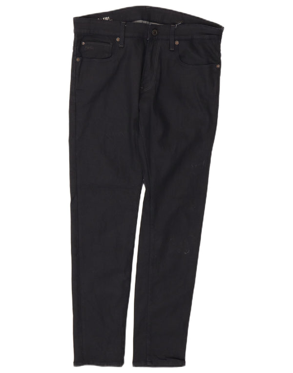 Jeans G-STAR da uomo 3301 super slim W33 L30 cotone blu navy