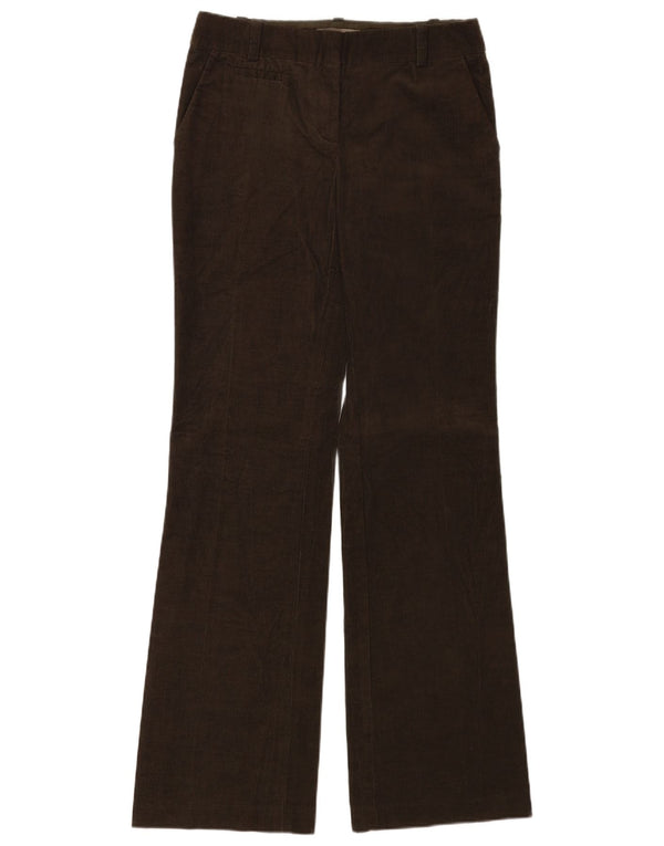 JIGSAW Womens Bootcut Corduroy Trousers UK 10 Small W29 L34 Khaki Cotton