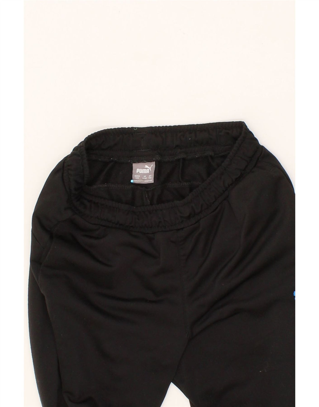 PUMA Boys Tracksuit Trousers 9-10 Years Medium Black Polyester Vintage Puma and Second-Hand Puma from Messina Hembry 