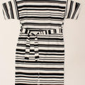 WAREHOUSE Womens Shift Dress UK 12 Medium  White Striped Vintage Warehouse and Second-Hand Warehouse from Messina Hembry 