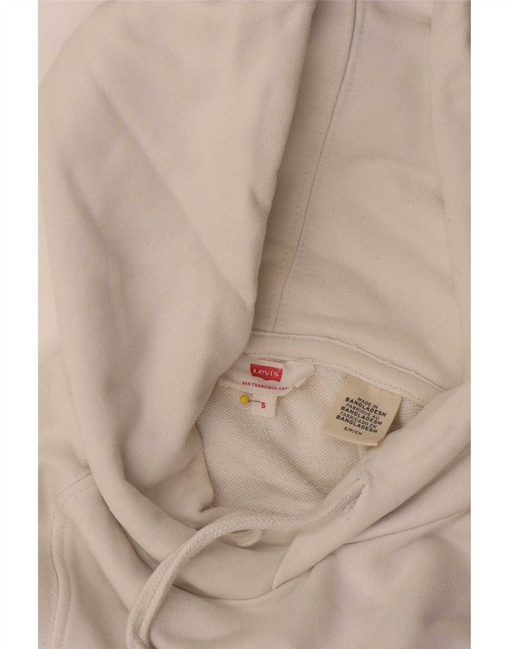 Maglione con cappuccio grafico da uomo Levi's piccolo bianco