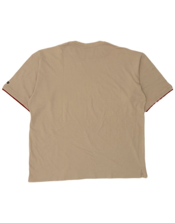 Arena T-shirt da donna Top UK 16 grande in cotone beige