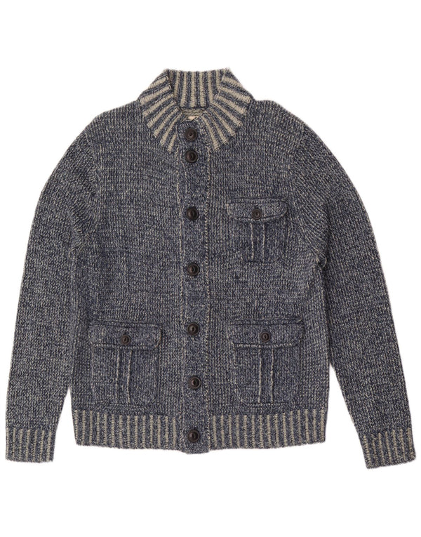 Maglione cardigan da uomo Watsons EU 52/54 grande poliacrilico blu screziato