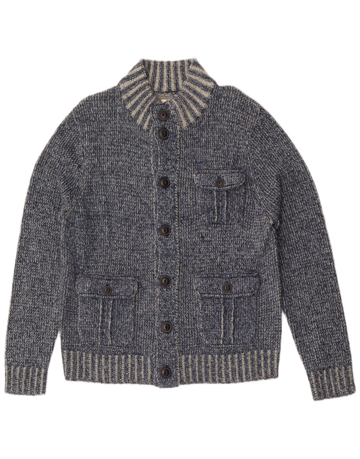 Maglione cardigan da uomo Watsons EU 52/54 grande poliacrilico blu screziato