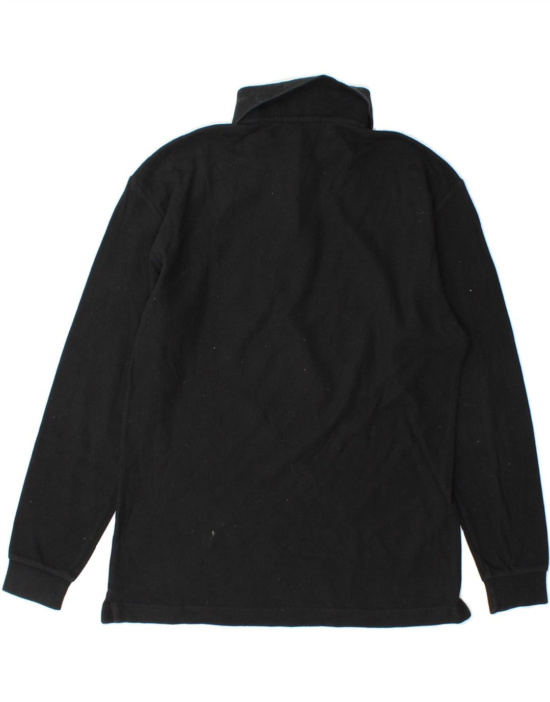 FILA Mens Long Sleeve Polo Shirt IT 46 Small Black Vintage Fila and Second-Hand Fila from Messina Hembry 