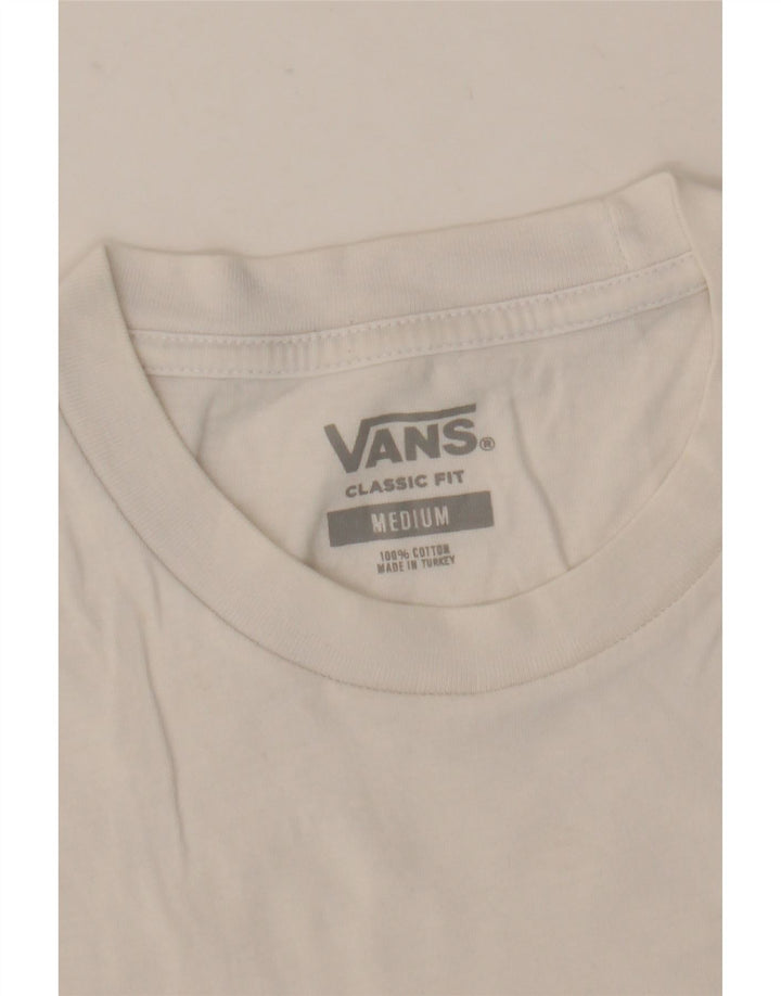 VANS T-shirt da uomo dalla vestibilità classica, top in cotone color block medio nero
