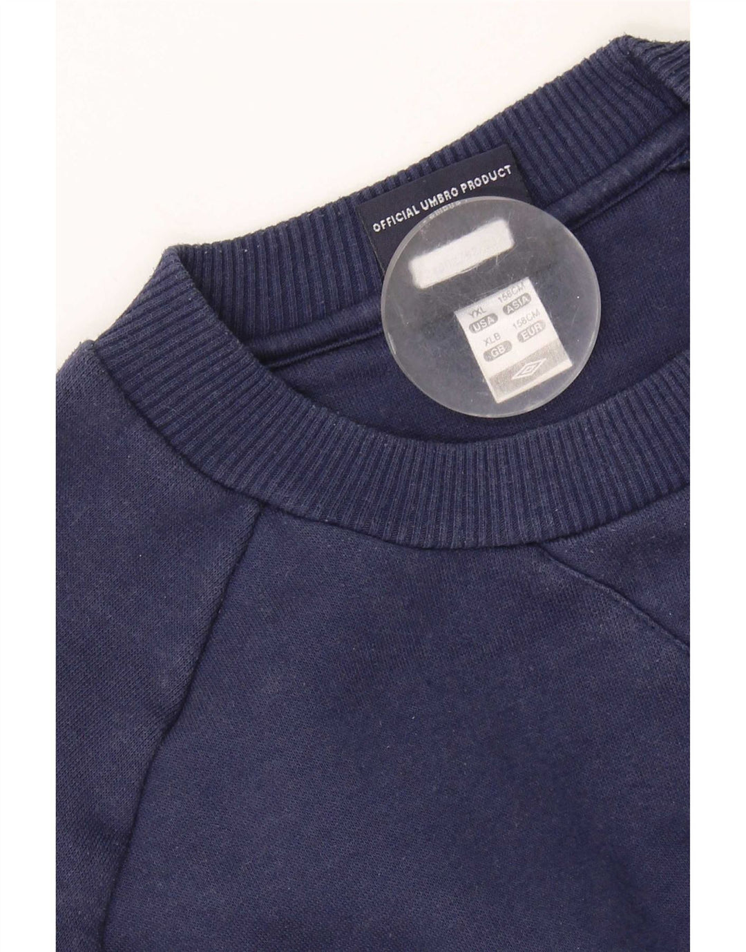 Felpa Umbro per ragazzi, 12-13 anni, XL, blu navy, in poliestere