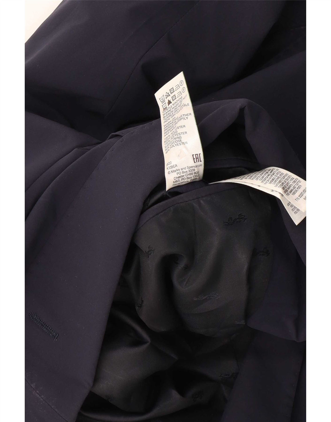 Giacca blazer a 2 bottoni da uomo Marks & Spencer UK 38 medio blu navy