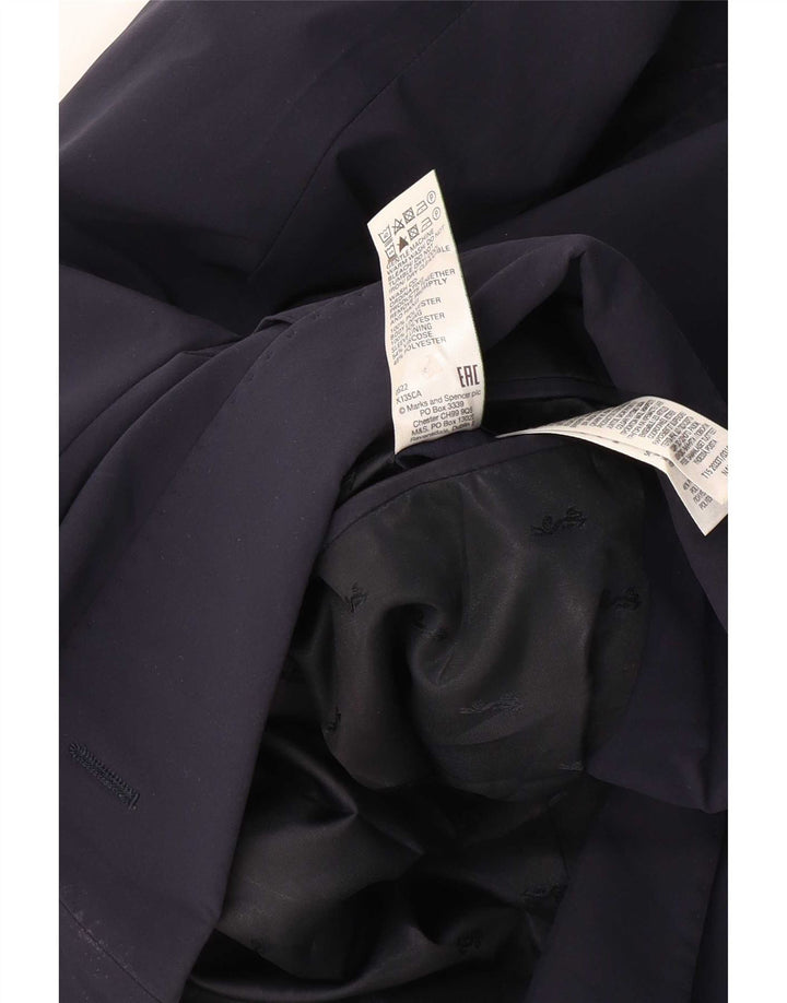 Giacca blazer a 2 bottoni da uomo Marks & Spencer UK 38 medio blu navy