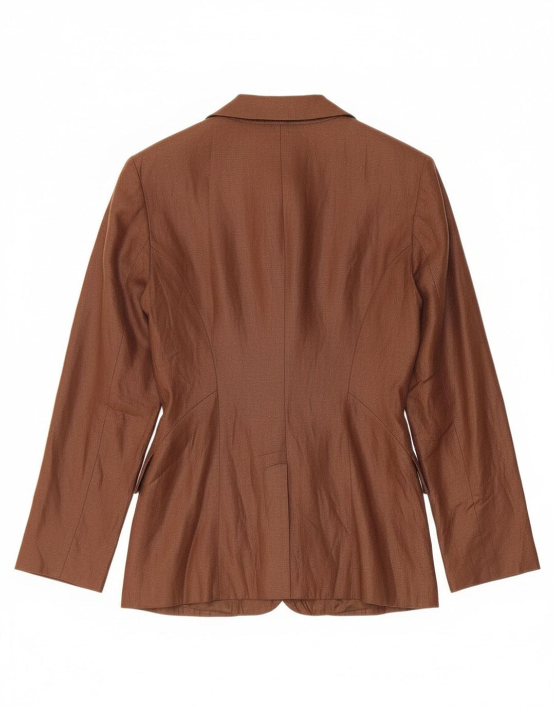 Giacca blazer vintage da donna a 3 bottoni UK 10 piccola marrone