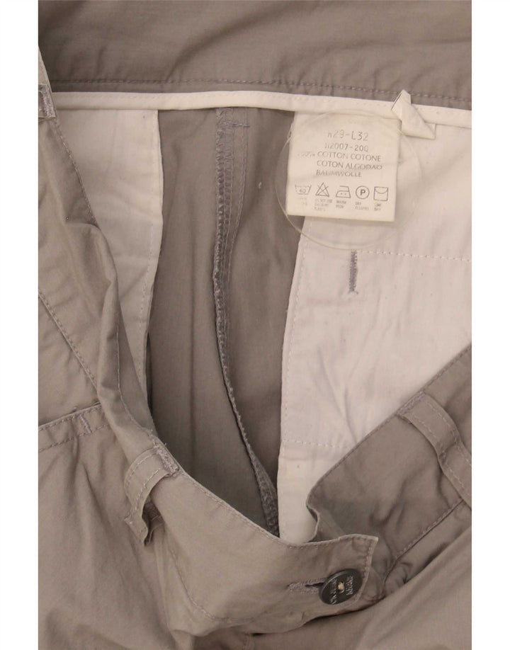 Pantaloni cargo dritti da donna Calvin Klein W29 L32 cotone grigio