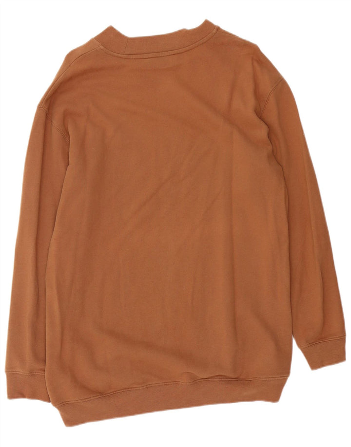 Felpa da donna con grafica ampia Stefanel, maglione, UK 14, marrone medio