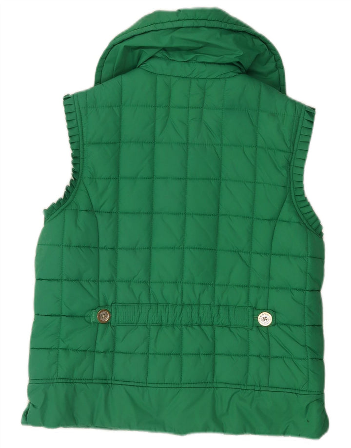 Gilet imbottito da donna Juicy Couture UK 14 Poliestere verde medio