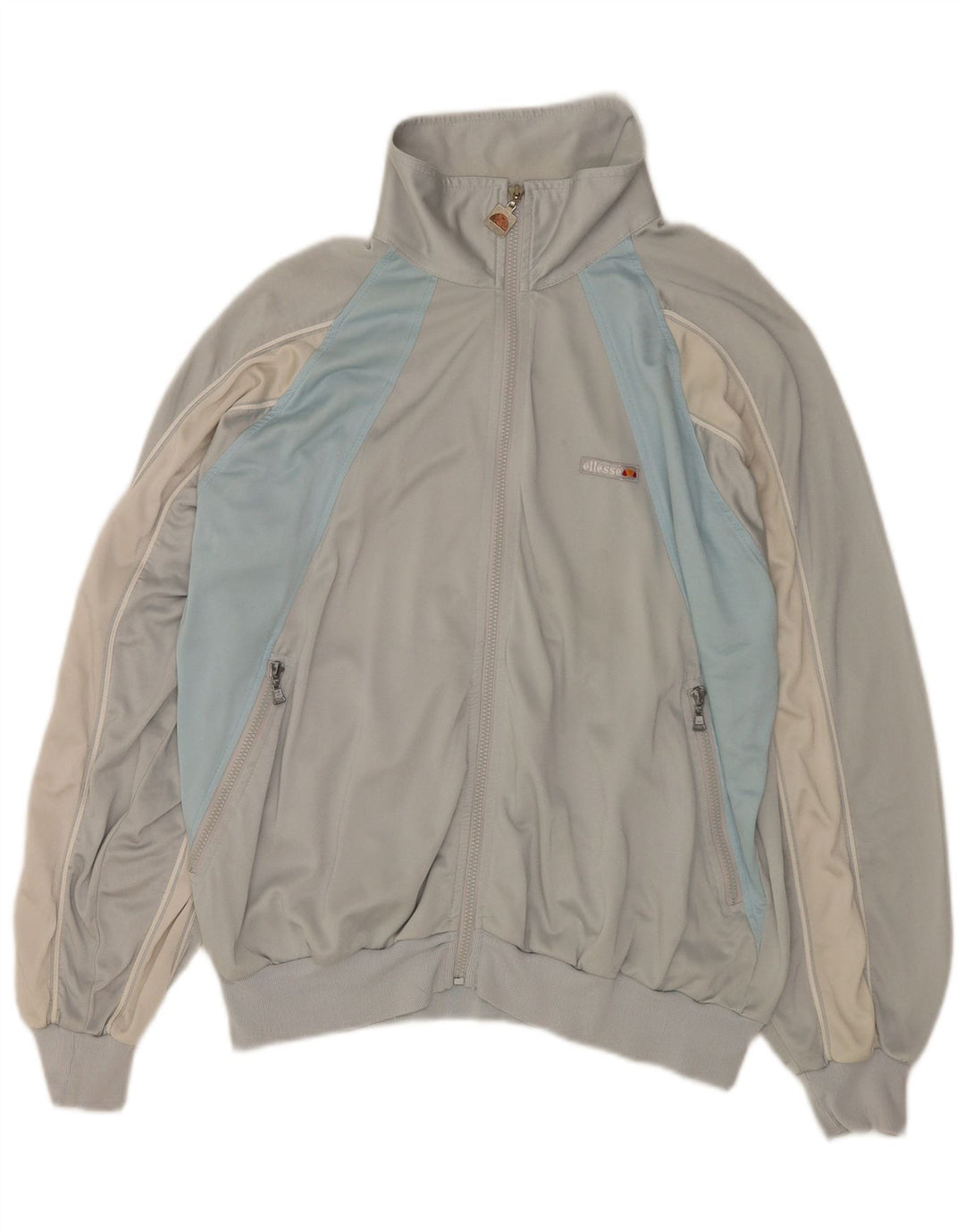 Giacca da tuta da uomo Ellesse IT 54 XL Poliestere color block grigio