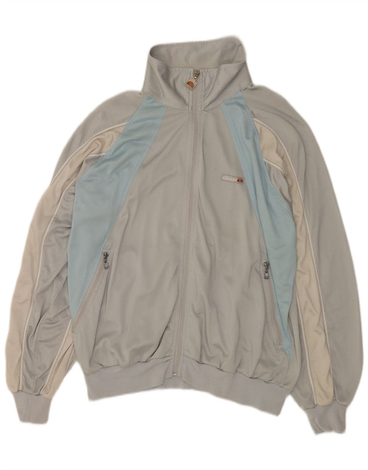 Giacca da tuta da uomo Ellesse IT 54 XL Poliestere color block grigio