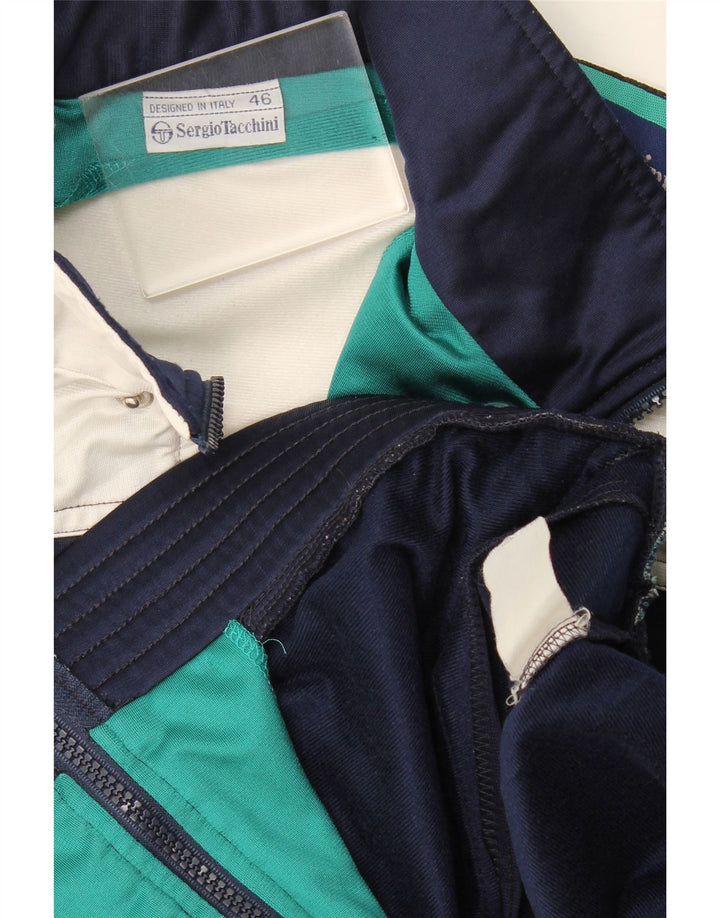 Giacca da tuta da uomo Sergio Tacchini IT 46 Small Blu Navy Colourblock