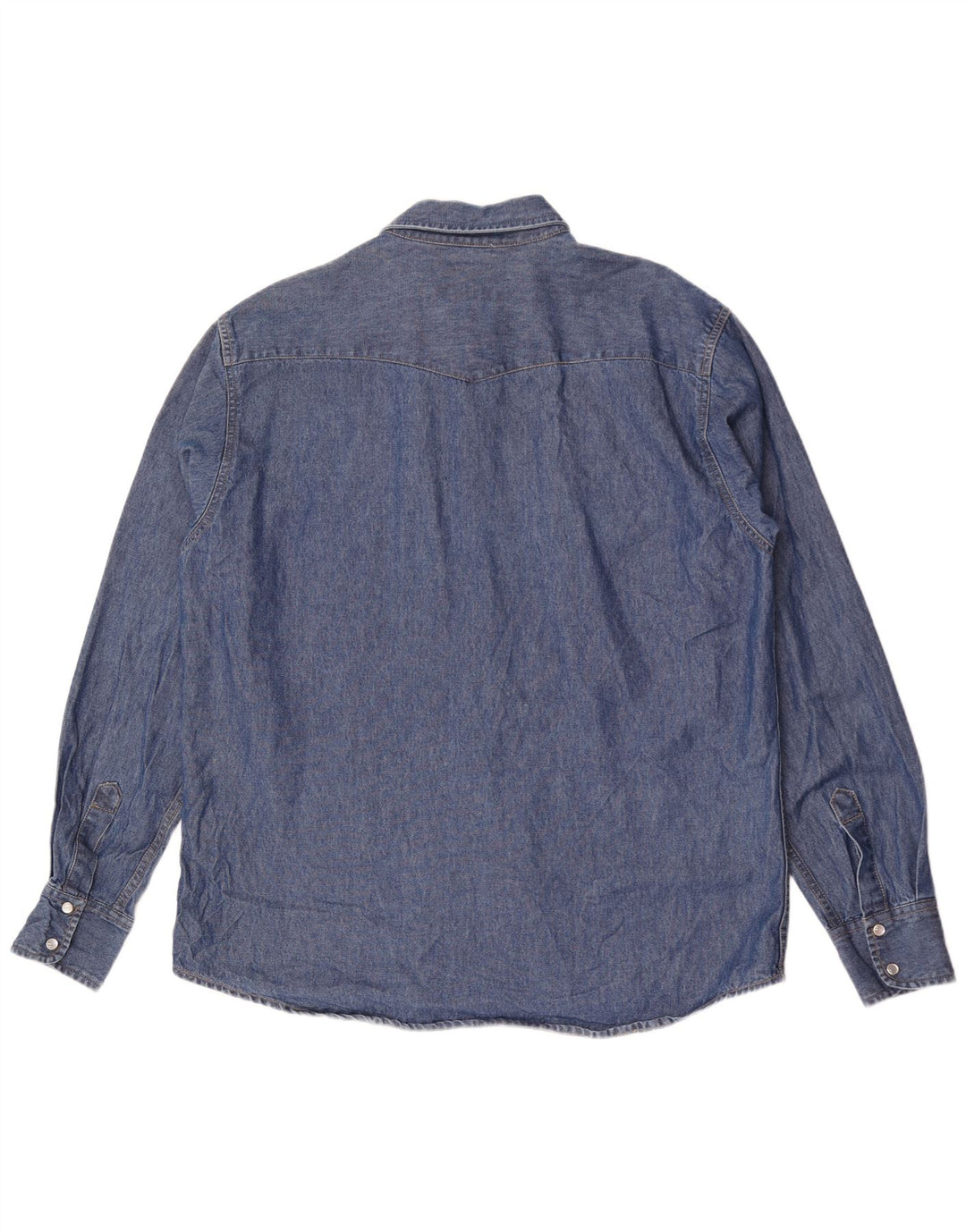 Camicia Jeans Uomo Americanino XL Blu Cotone